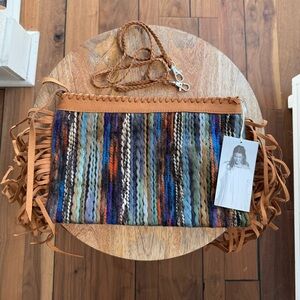 2 Chic Luxe By Muche et Muchette Fun Boho Crossover/clutch Bag NWT
